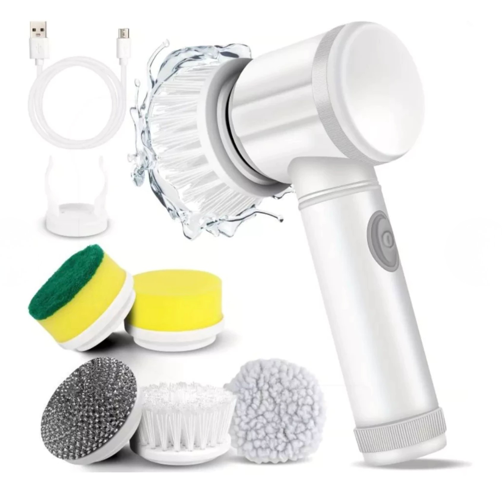 Escova Elétrica de Limpeza 5 em 1 - Multiclean - Leve 2 brindes!!!