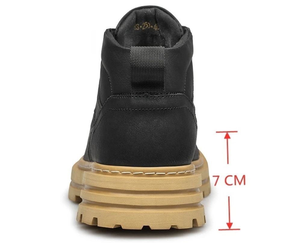 Lossacc Ank Light Bota Aumenta Altura 7 cm - Preta