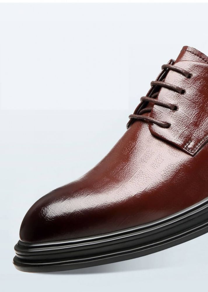 Lossac Business, Aumenta Altura 3 cm Sapato Social em Couro Marrom