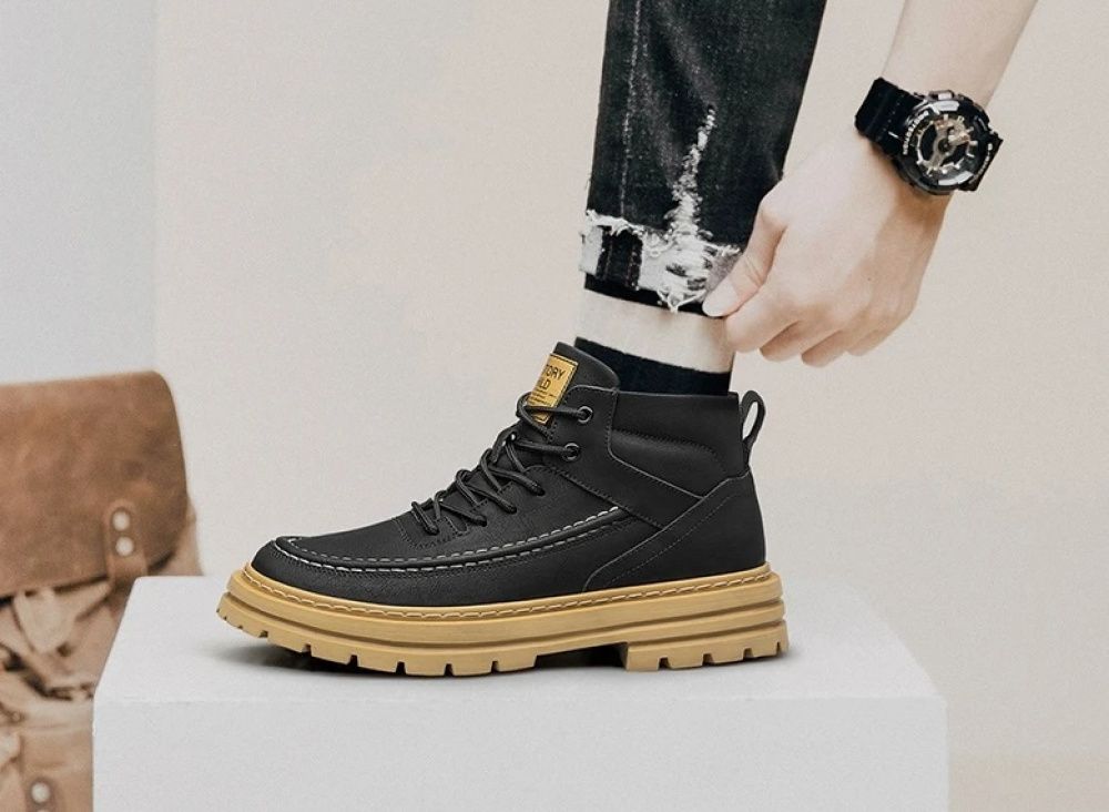 Lossacc Ank Light Bota Aumenta Altura 7 cm - Preta